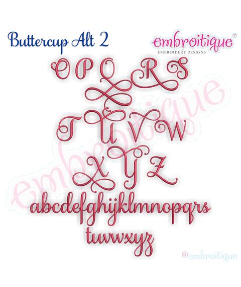 Buttercup Calligraphy Monogram Super Set **SMALL** - Basic and ALL Alternate sets included!