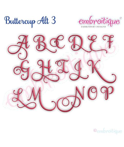 Buttercup Monogram Set Alternates 3 - Small