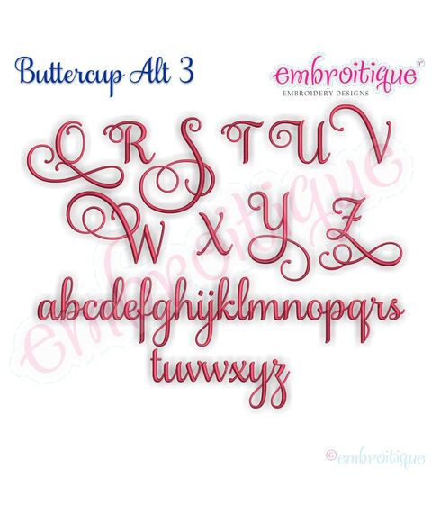 Buttercup Calligraphy Monogram Super Set **SMALL** - Basic and ALL Alternate sets included!