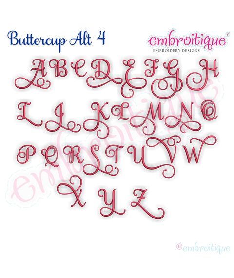 Buttercup Calligraphy Monogram Super Set **SMALL** - Basic and ALL Alternate sets included!