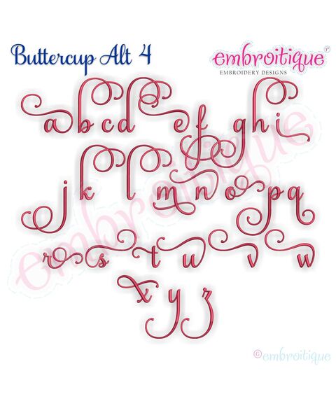 Buttercup Calligraphy Monogram Super Set **SMALL** - Basic and ALL Alternate sets included!