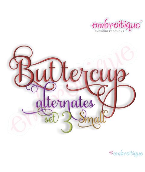 Buttercup Monogram Set Alternates 3 - Small