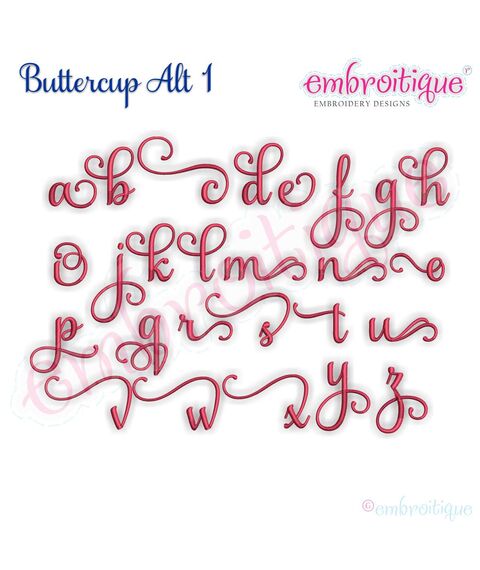 Buttercup Calligraphy Monogram Super Set **SMALL** - Basic and ALL Alternate sets included!