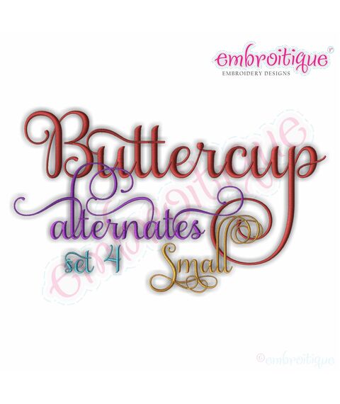 Buttercup Monogram Set Alternates 4 - Small