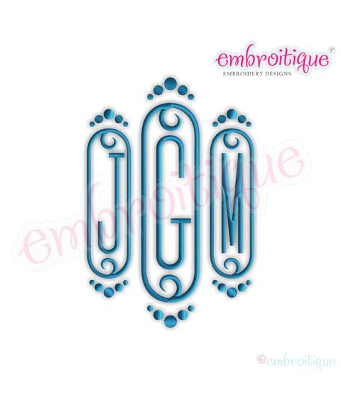 Cameo Decorative Initial Monogram Set - LARGE - 8" 9" 10" Sizes Font  Set
