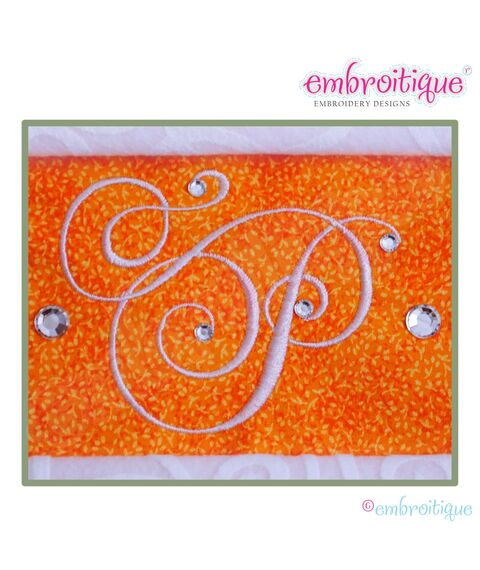 Charming Calligraphy Script Monogram Set - Small Caps Only - 1", 1.5", 2", 2.5"