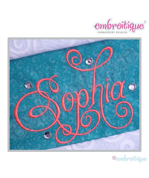 Charming Calligraphy Script Monogram Set - Small - Full Set 1", 1.5", 2", 2.5"
