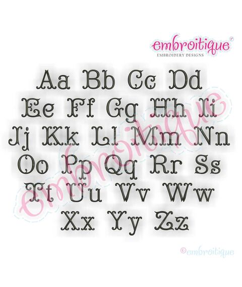 Fancy 2 Monogram Set