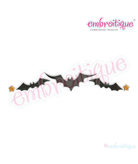 Bat Border with Stars - perfect Embellishment for Halloween!