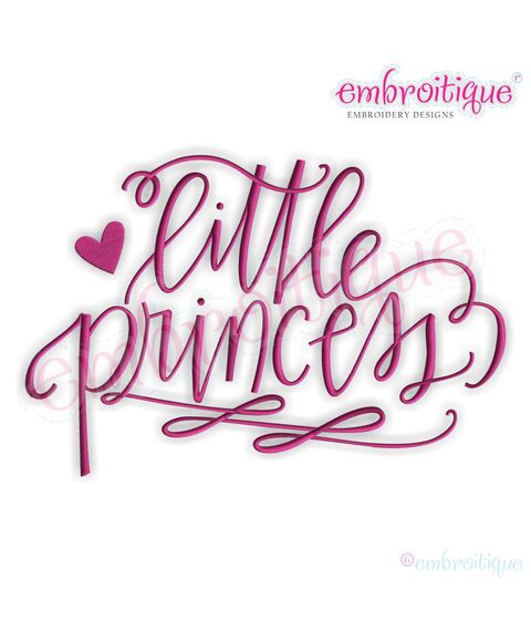 Little Princess Hand Lettered Calligraphy Design