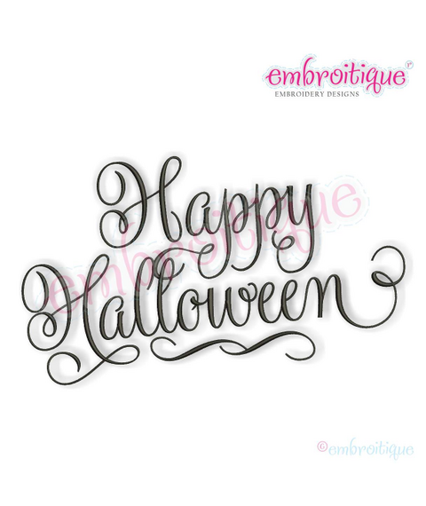 Happy Halloween Fancy Calligraphy Script