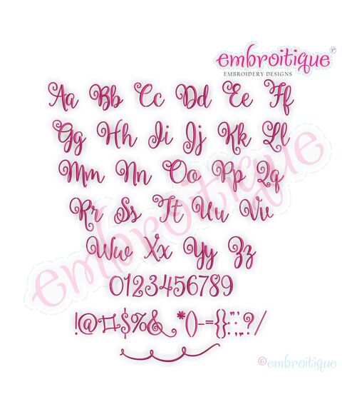 Kimberly 1 Calligraphy Monogram Set - Small