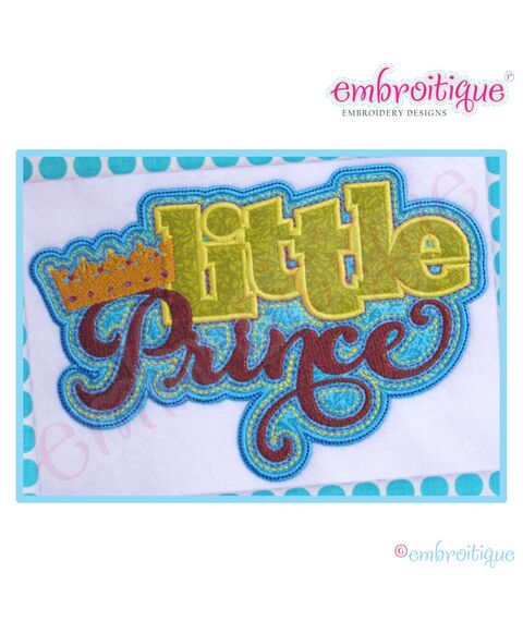 Little Prince with Crown Applique