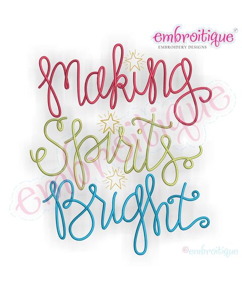 Making Spirits Bright - Christmas Holiday Design