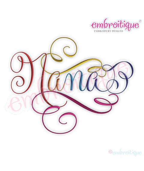 Nana Calligraphy Script 2
