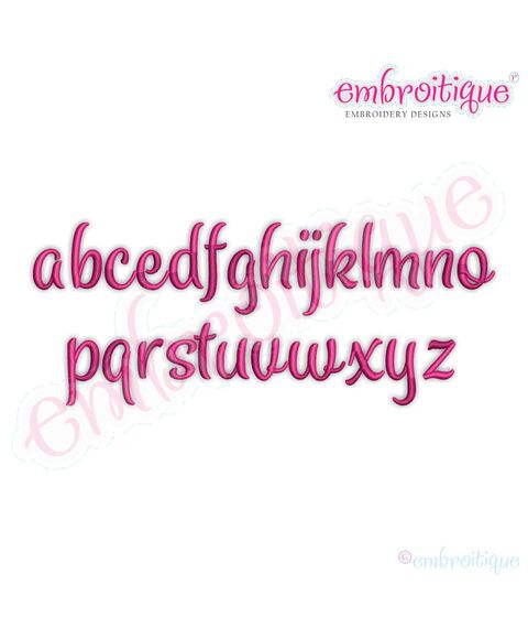 Penelope Set 4 - Calligraphy Script Monogram Alphabet Font for Machine Embroidery, 3 image