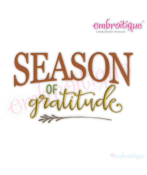Season of Gratitude - Fall Thanksgiving
