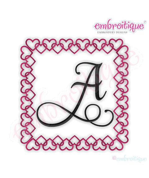 Adorable Outlined Heart Front Frame
