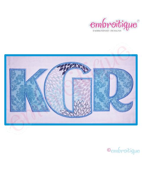 Taylor Applique Monogram Set - Large - 4", 5", 6", 7"
