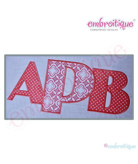 Taylor Applique Monogram Set - Large - 4", 5", 6", 7", 6 image