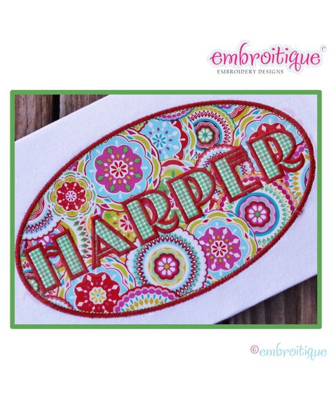 Taylor Applique Monogram Set - Small - 1.5", 2", 3", 3.5"