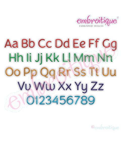 Thomas Monogram Set - Small - Perfect for Boys and Girls - .5", 1", 1.5", 2", 2 image