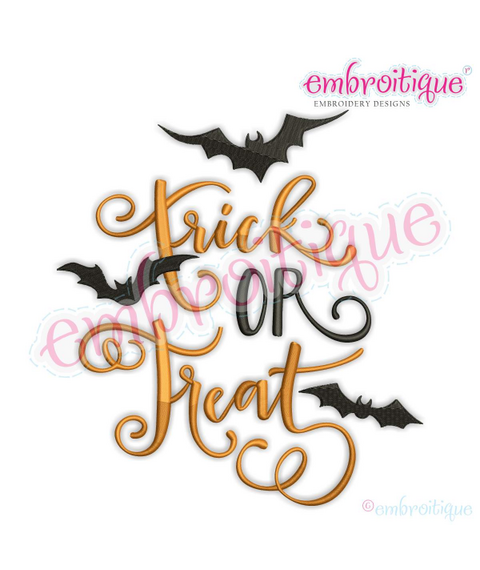 Trick or Treat with bats - Beautiful Halloween Design!