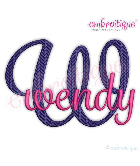 Wendy Script Font - Large