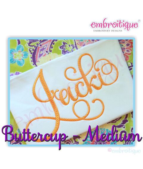 Buttercup Calligraphy Monogram Super Set Medium - ALL ALTERNATES INCLUDED!