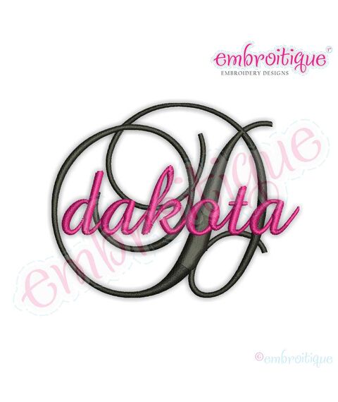 Dakota Monogram Set - Small script