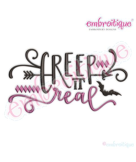 Creep It Real with Arrow and Bat Funny Halloween