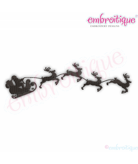 Santa's Sleigh with Reindeer