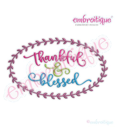 Thankful & Blessed with wreath - Family Thanksgiving