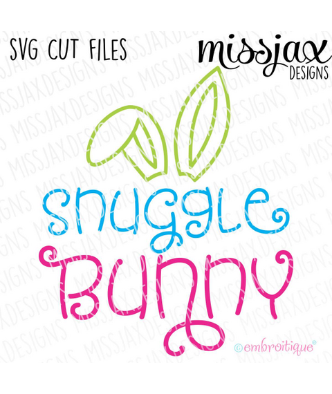 Snuggle Bunny Cute Curly Easter Design - Great for babies