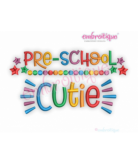 Pre-School Cutie - back to school girls