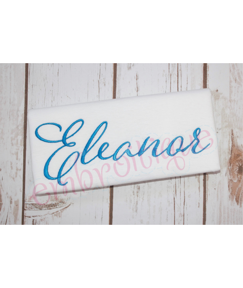 Eleanor Set 1 - Small - Calligraphy Script Machine Embroidery Monogram Alphabet Font - Embroitique - BX Files included