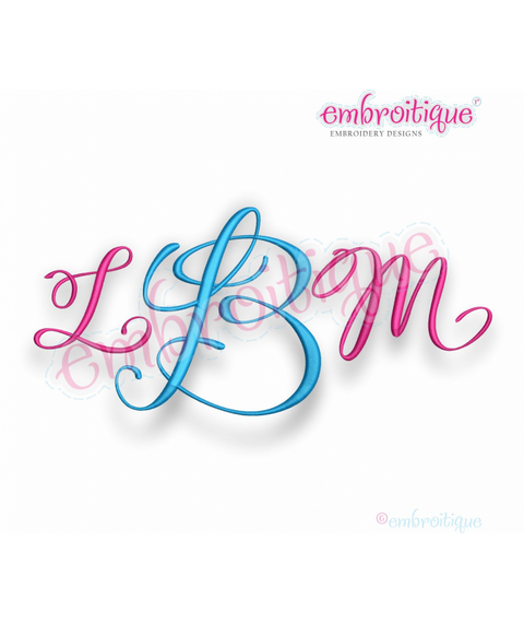 Lucy Monogram Font - Elegant Script Font