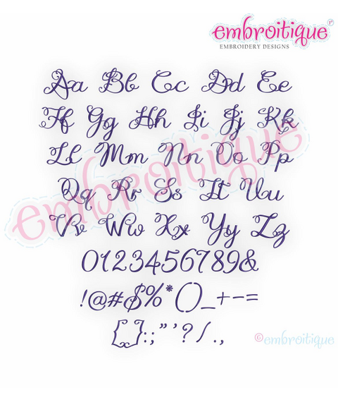 Lucy Monogram Font - Elegant Script Font