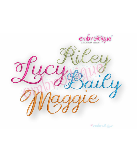 Lucy Monogram Font - Elegant Script Font