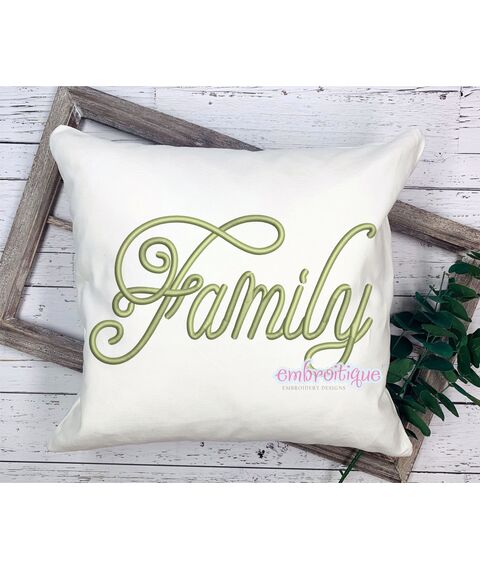 Featherly Monogram Set -Medium Sizes -  Script Italics Font, 3 image