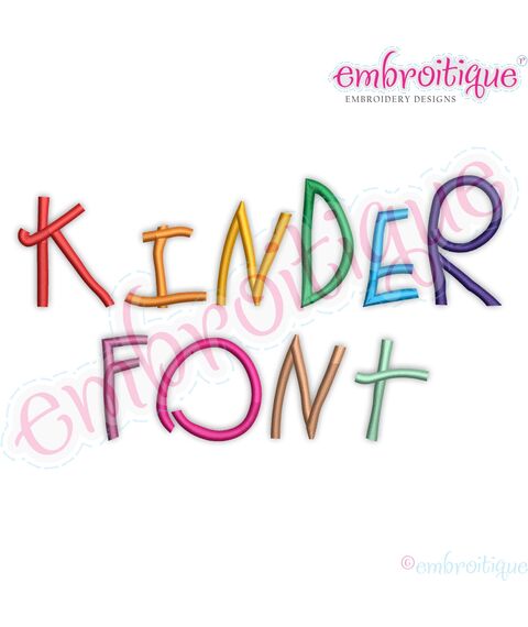 Kinder Writing Kids Font -Small, 3 image