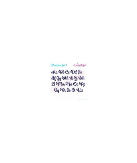 Penelope Super Set - Exclusive Calligraphy Script Monogram Alphabet Font for Machine Embroidery, 5 image
