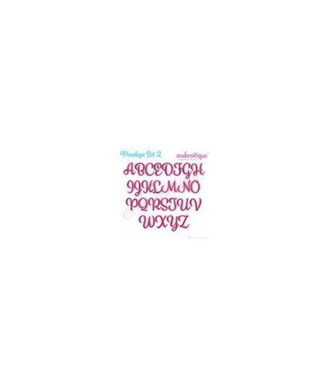 Penelope Super Set - Exclusive Calligraphy Script Monogram Alphabet Font for Machine Embroidery, 3 image