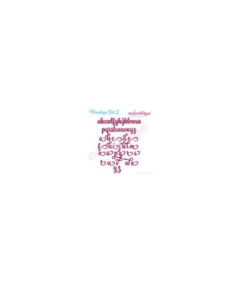 Penelope Super Set - Exclusive Calligraphy Script Monogram Alphabet Font for Machine Embroidery, 4 image