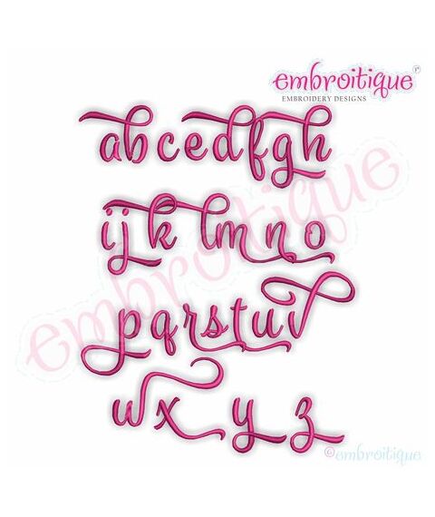 Penelope Super Set - Exclusive Calligraphy Script Monogram Alphabet Font for Machine Embroidery, 8 image