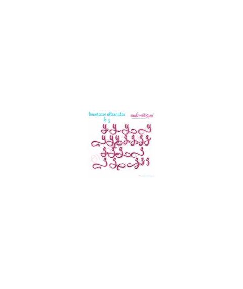 Penelope Super Set - Exclusive Calligraphy Script Monogram Alphabet Font for Machine Embroidery, 16 image