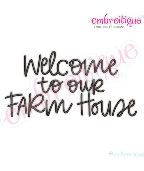 Welcome to our Farm House Farmhouse Sign Decor