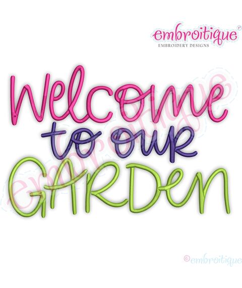 Welcome to our Garden Sign Flag