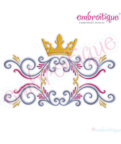 Bianca Princess Flourish Monogram Font Frame, 2 image