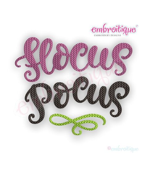 Hocus Pocus - Fun Fall Halloween - machine embroidery design